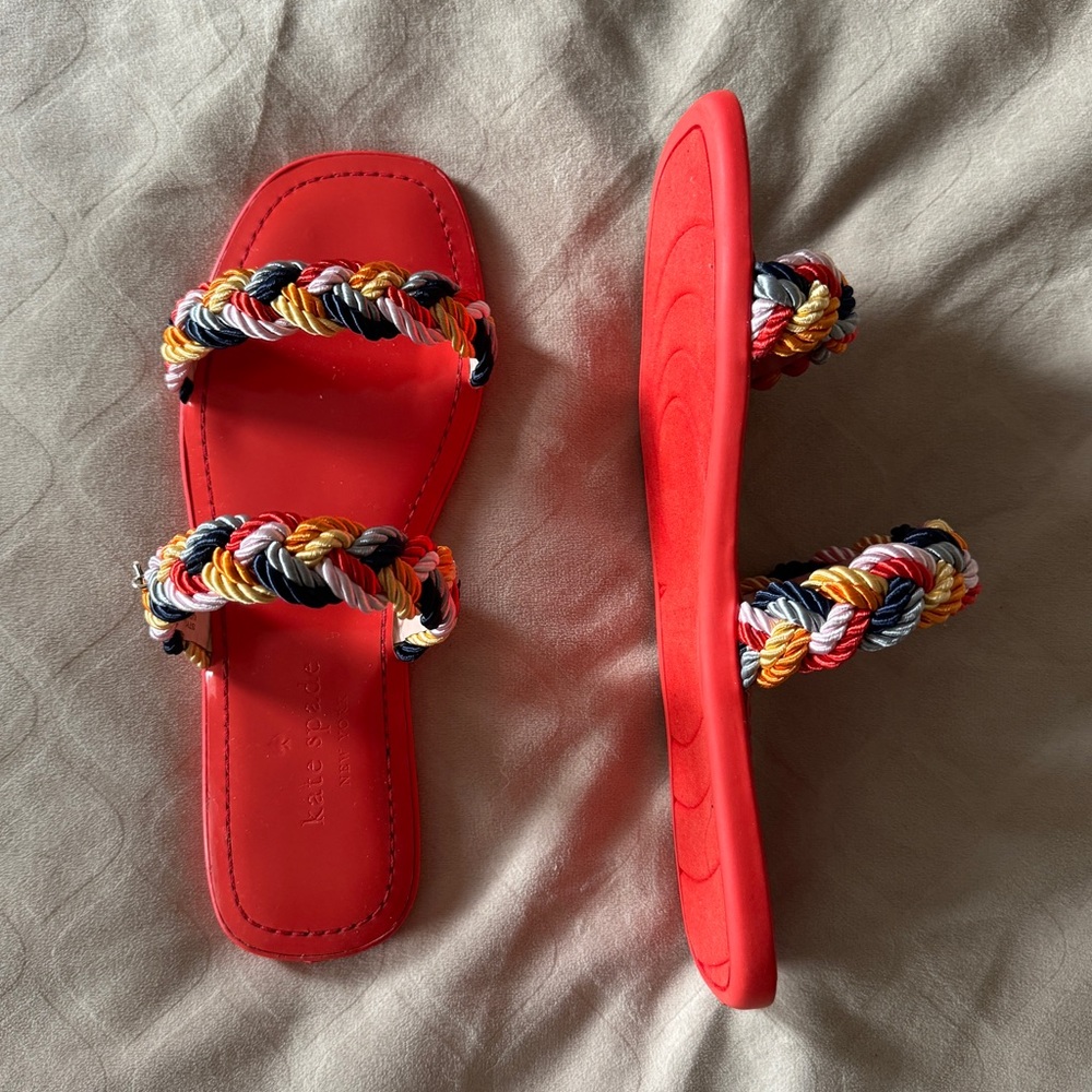 Kate Spade New York Valentina Slide Red Size 8 (SAMPLE LIKE NEW)